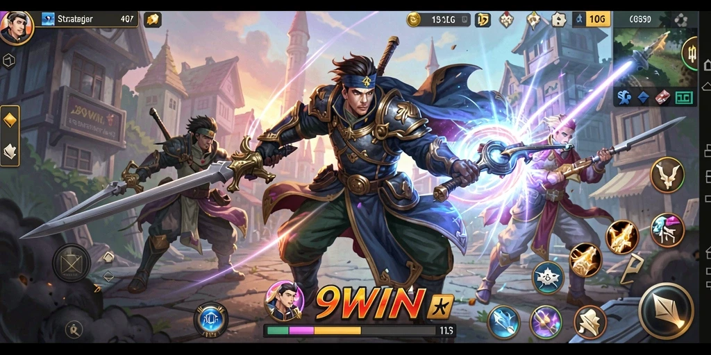 Tampilan gameplay mendebarkan di <strong>9WIN</strong> dengan strategi yang dinamis.