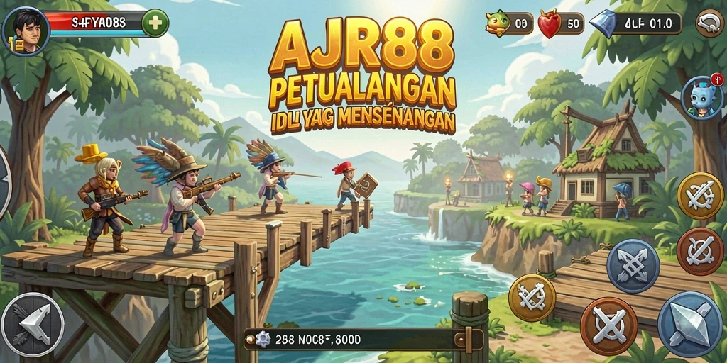 Tangkapan layar utama AJR88 menampilkan aksi gameplay Idle yang seru dan menghibur.
