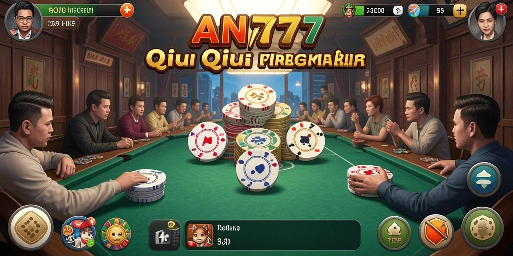 Visual gameplay QiuQiu yang mendebarkan dan menarik.
