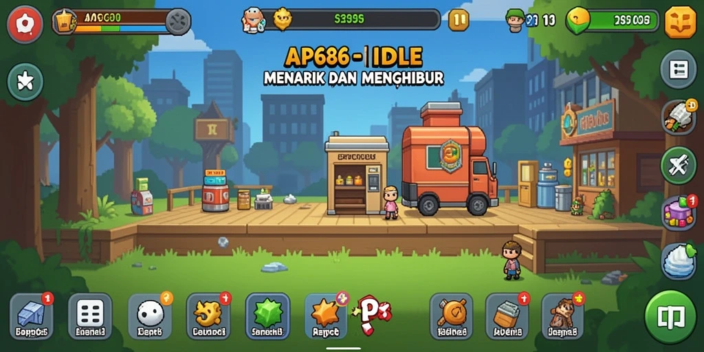 Tampilan gameplay AP686 yang menarik dan penuh warna.
