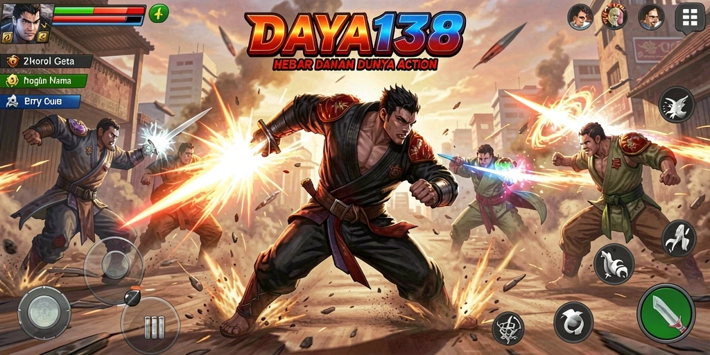 Tampilan gameplay intens dan grafis menawan dari DAYA138.