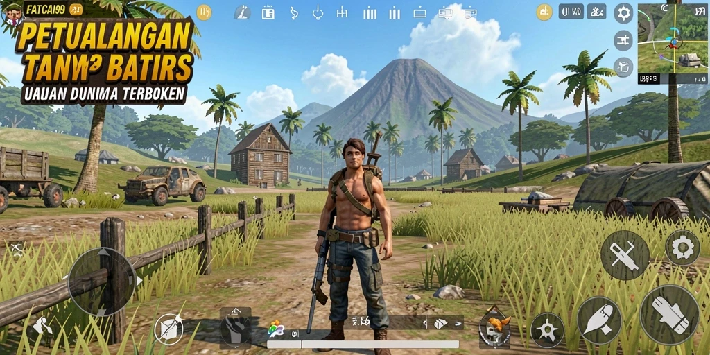 Menampilkan gameplay seru di dunia terbuka FATCAI99.