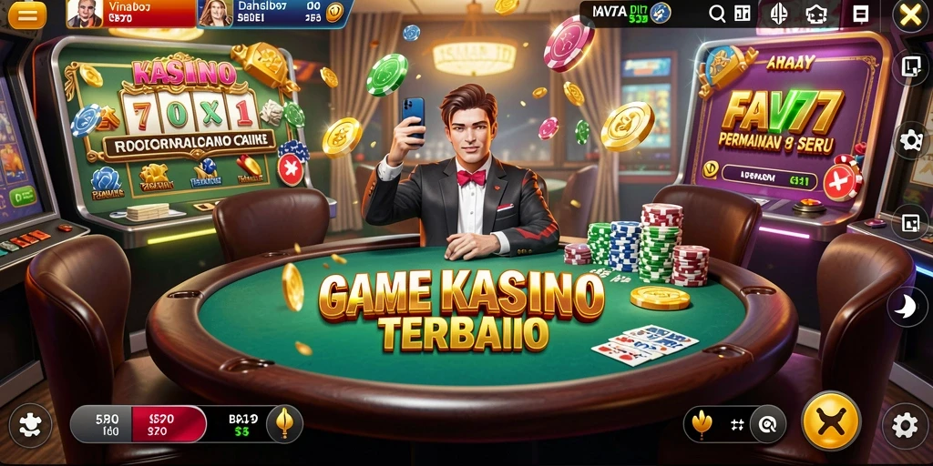 Tampilan menarik dari gameplay FAV77 yang penuh aksi Kasino.