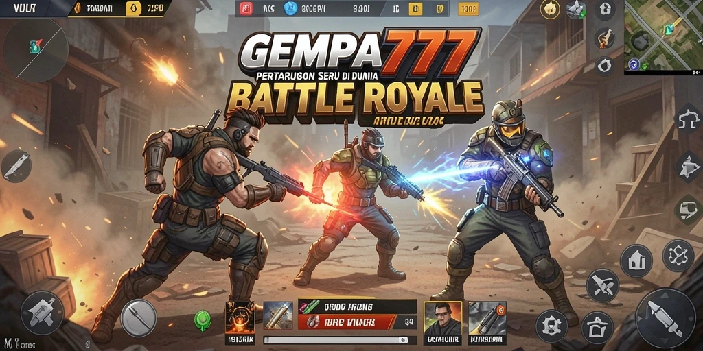 Gameplay seru dalam pertarungan Battle Royale yang penuh aksi.