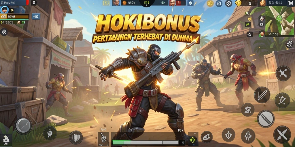 Tampilan menegangkan dalam aksi Battle Royale HOKIBONUS.