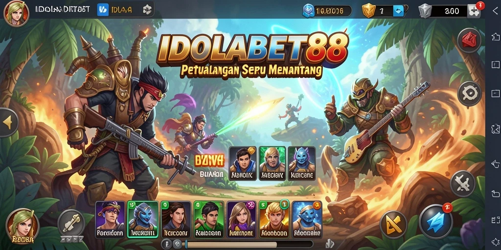 Screenshot gameplay IDOLABET88 menampilkan aksi seru dalam petualangan.