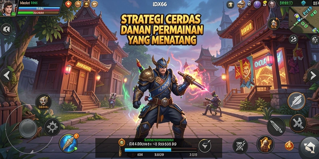 Tampilan gameplay strategi IDX66 yang menantang dan interaktif.