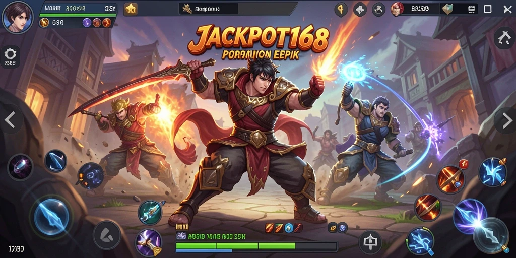 Tampilan mendebarkan dari pertempuran di JACKPOT168.