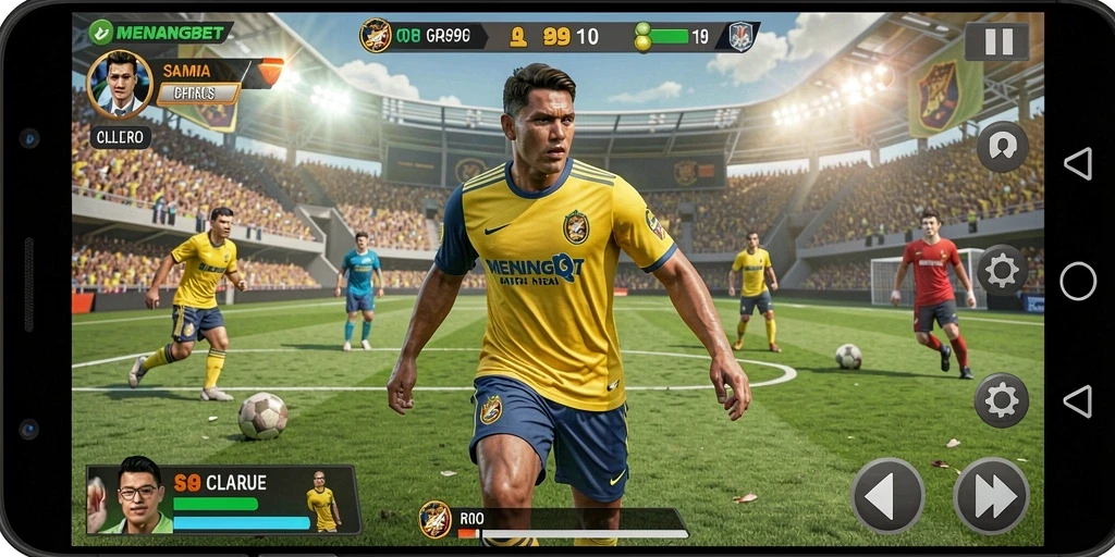Screenshot MENANGBET menampilkan gameplay olahraga yang seru dan interaktif.