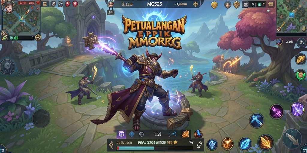 Tampilan gameplay MG525 yang penuh aksi dan petualangan.