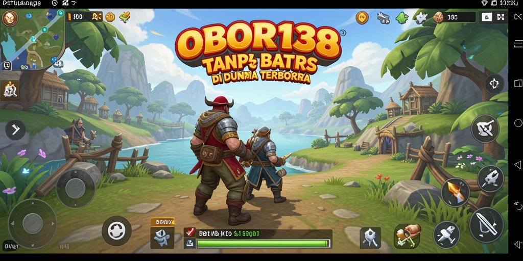 Tampilan gameplay menakjubkan dari OBOR138 di dunia terbuka.