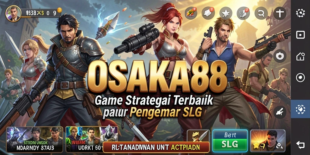 Tampilan menarik gameplay SLG OSAKA88 menunjukkan keragaman strategi.