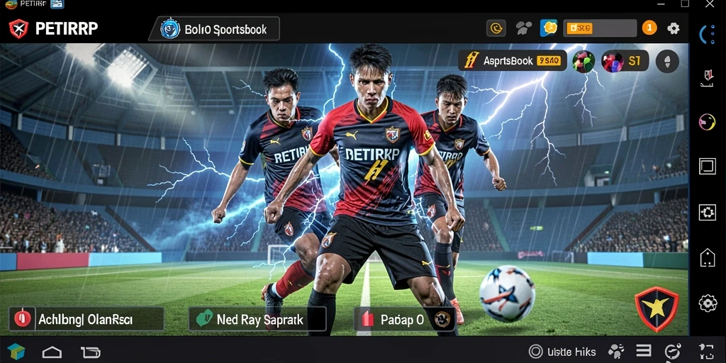 Screenshot gameplay utama PETIRRP menunjukkan pengalaman taruhan yang seru.