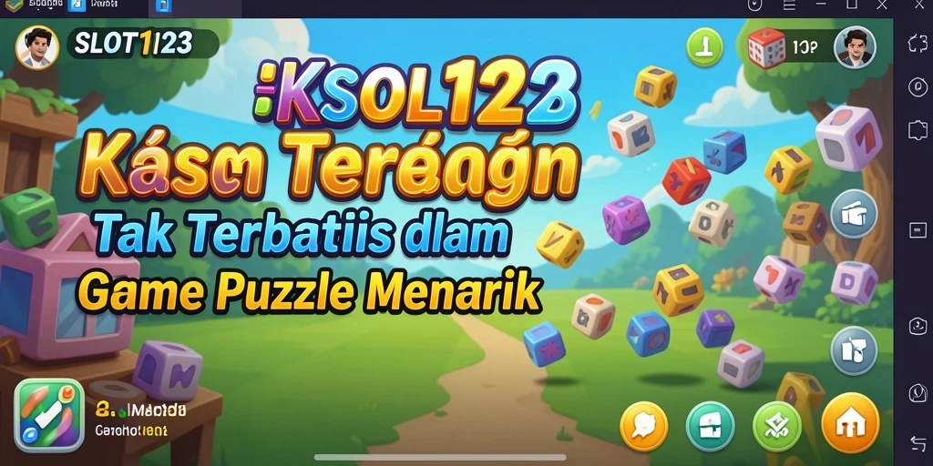 Tangkapan layar <strong>SLOT123</strong> menunjukkan gameplay puzzle yang menarik dan penuh warna.