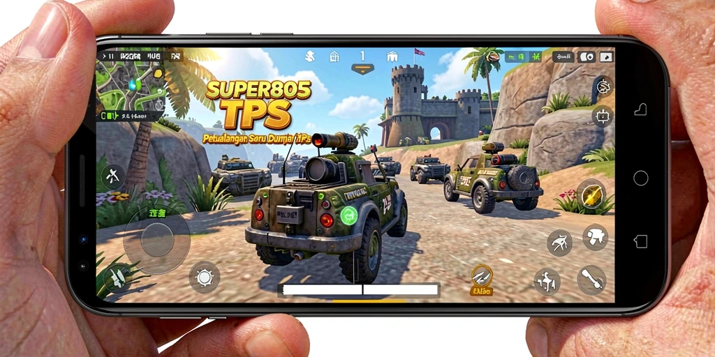 Screenshot menunjukkan aksi mendebarkan dalam gameplay TPS.