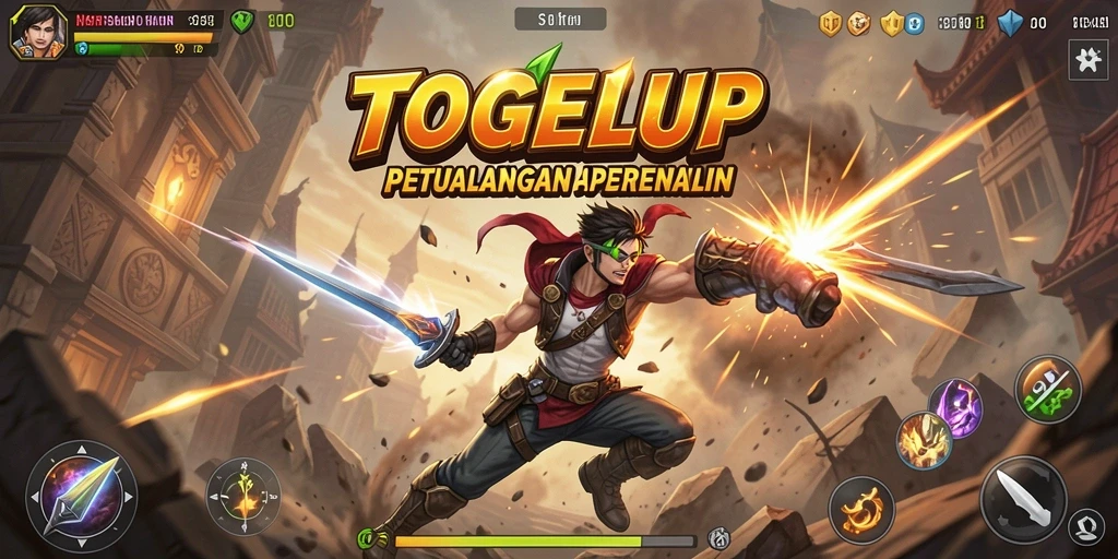 Screenshot TOGELUP menampilkan aksi mendebarkan dalam permainan.