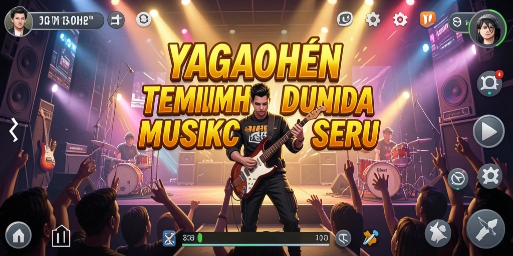 Gameplay seru dalam YAGAOHEN dengan berbagai alat musik.