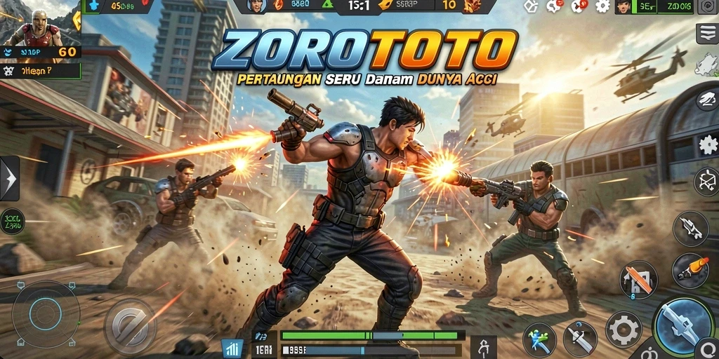 Tampilan gameplay seru dari ZOROTOTO dengan aksi bertarung yang mendebarkan.