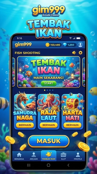 Tampilan antarmuka gim999 yang mudah digunakan.